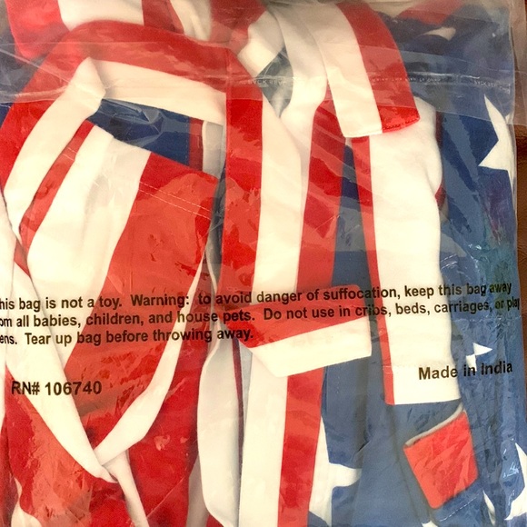 Catalog Favorites Stars and Stripes Patriotic Women’s XXL Cotton Robe, NWT - Picture 5 of 5